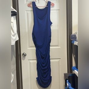 2X blue bodycon dress